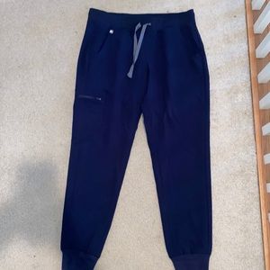 Figs Zamora Jogger Scrub Bottoms in Navy Blue